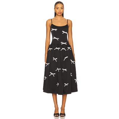 [春季新品]ELLIATT URSULA 中长款连衣裙 黑色REVOLVE小众