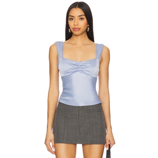 NIA y2k辣妹风REVOLVE小众新款 夏季 Blue Baby YOLANDA 新品 上装