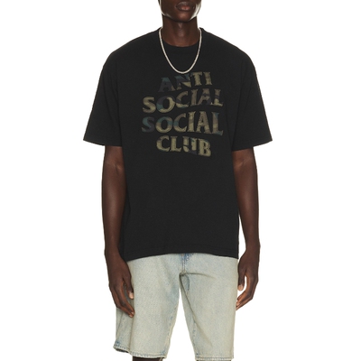 Anti Social Social Club黑色秋冬新品上衣宽松T恤REVOLVE