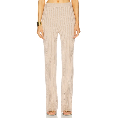 L'Academie SEREPH 直筒阔腿长裤 罗纹针织REVOLVE春季新品