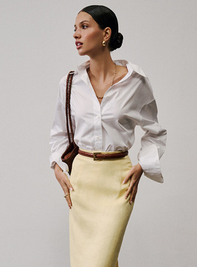 Sold Out NYC THE EVERYTHING 衬衫 白色 y2k辣妹风REVOLVE小众新