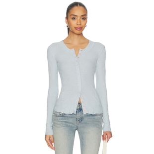 People GOING PLACES 蓝色 Free 开襟羊毛衫 基础易搭R 海外直邮