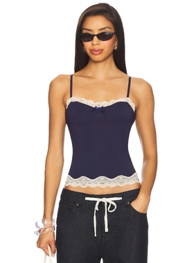 LIONESS TOP MODEL 上装 蓝色 性感辣妹REVOLVE小众新款