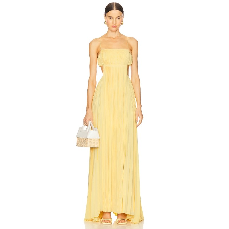 Alexis VARANAZZA 裙子 黄色REVOLVE小众新款