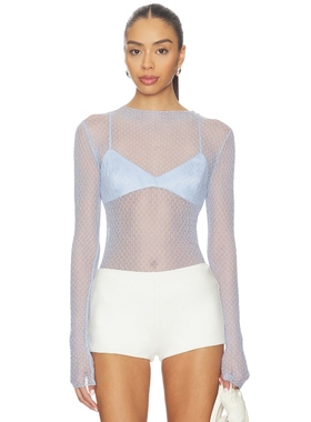 [海外直邮]Free People Minding My Business Top Baby Blue 基础