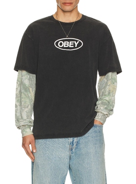 Obey NA T恤 黑色REVOLVE小众新款
