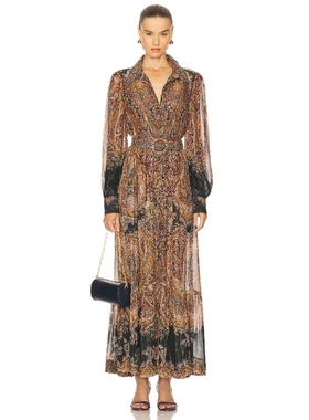 HEMANT AND NANDITA DRESS 长裙 Rust,NavyREVOLVE小众新款