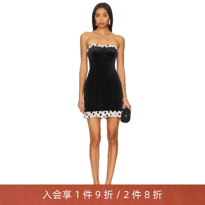 For Love & Lemons MELROSE 连衣裙revolve时尚小众新款