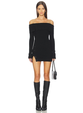 Lovers and Friends LEXI 羊毛裙子 黑色REVOLVE小众新款