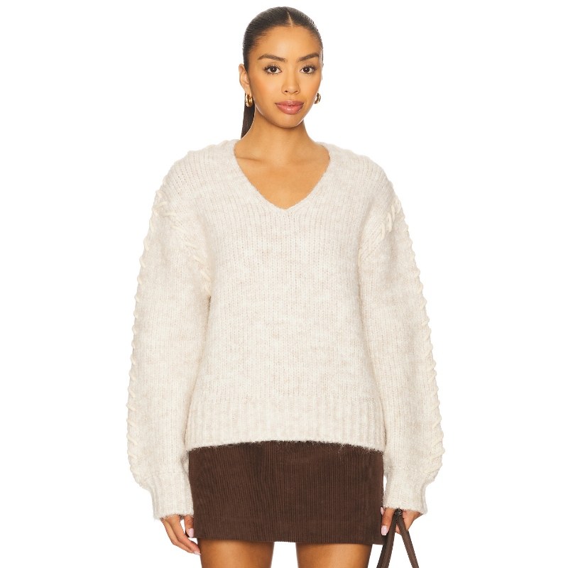 [冬季新品]John & Jenn by Line MADDY 套衫 奶油色羊毛衫REVOLVE