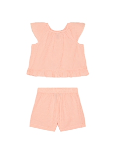 Sleeveless Madras Ruffle Polo With Lauren Shirt Short Ralph