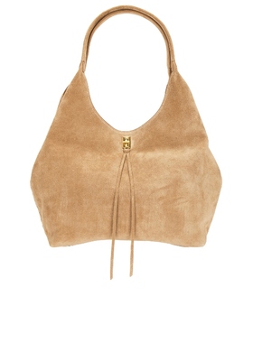 Rebecca Minkoff 瑞贝卡 包袋棕黄色麂皮大容量通勤手提包REVOLVE