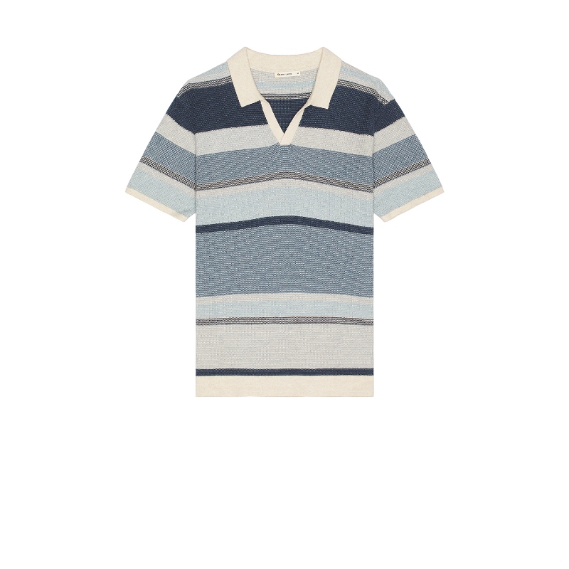 [秋季新品]Marine Layer Liam Sweater Polo 蓝色REVOLVE小众