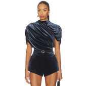 Uprichard EVIANNA 上装 Amanda 暗蓝灰色REVOLVE小众新款