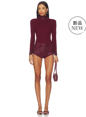 [冬季新品]retrofete BETHANIE 连衫裤酒红色美式休闲风REVOLVE