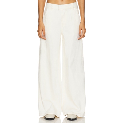 GRLFRND ESTELLA LOW RISE TROUSER 牛仔裤 米色REVOLVE