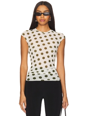 AFRM NINA 夏季T恤 白色 y2k辣妹风REVOLVE小众新款