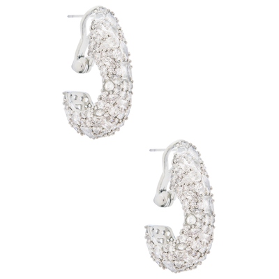 Jennifer Behr ETTA 耳饰 金属银色 REVOLVE小众新款