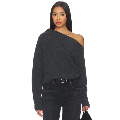 [春季新品]Brochu Walker HART 露肩套衫 深灰色REVOLVE春季