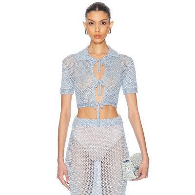 [冬季新品]AREA 毛衣 Baby BlueREVOLVE小众