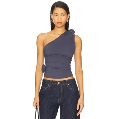 [冬季内搭]LIONESS RENDEZVOUS 上装暗蓝灰色辣妹风REVOLVE新款