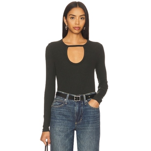 y2k辣妹风REVOLVE小众新款 深绿色 T恤 Bobi