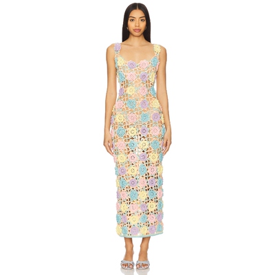 ELLIATT ELISE 中长款针织连衣裙保暖女 Lavender,YellowREVOLVE