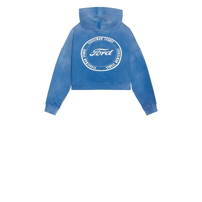 [冬季新品]Siegelman Stable 拉链连帽衫 蓝色REVOLVE小冬季保暖