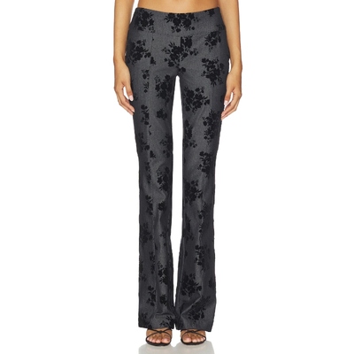 Amanda Uprichard REGENCY 长裤 黑色 美式休闲风REVOLVE小众新款