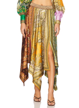 Alemais CLEMENZA 长款半身裙 棕色REVOLVE小众新款