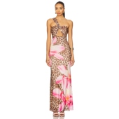 春季 长裙 新品 The KYREE Runaway Label 棕色REVOLVE小众