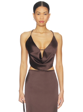 Nookie CALYPSO 上装 revolve小众新款 巧克力色