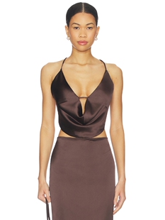 revolve小众新款 上装 巧克力色 CALYPSO Nookie