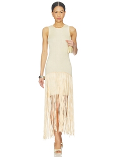 LAMARQUE ADELITA 裙子 revolve小众新款 黄色