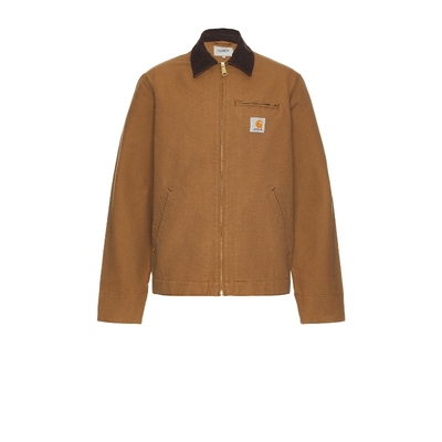 Carhartt WIP DETROIT 夹克 棕色REVOLVE小众新款