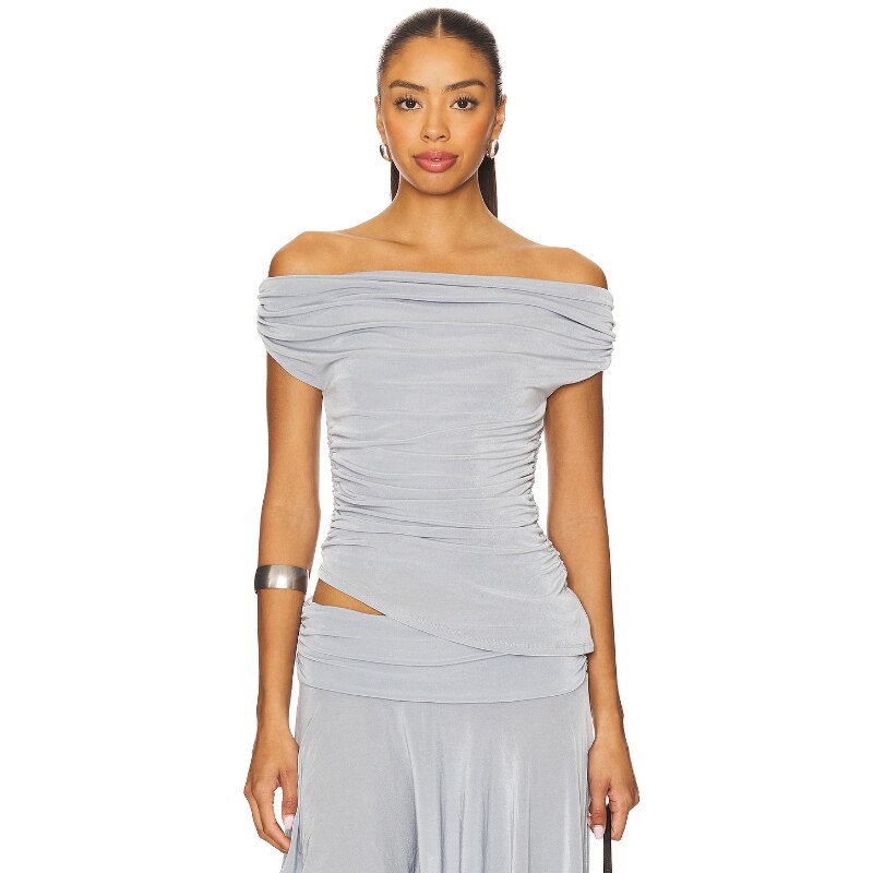 [早秋新品] Lovers and Friends 上衣暗蓝灰色REVOLVE小众新款