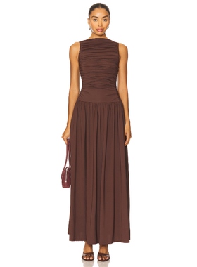 NIA CLEA 裙子 棕色REVOLVE小众新款