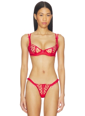 For Love & Lemons CROSS 钢圈 revolve小众新款 红色