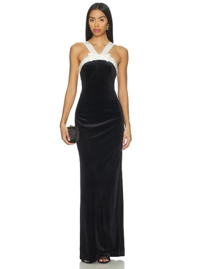 SANS FAFF ESME 蝴蝶结连衣裙 黑色REVOLVE小众新款