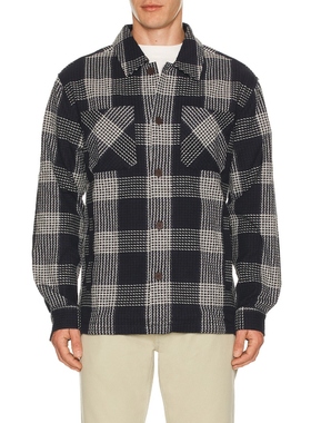 Fair Harbor RIPTIDE 衬衫式夹克 藏青色REVOLVE小众新款