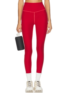 Beyond Yoga READY 打底裤 红色 运动复古风REVOLVE小众新款