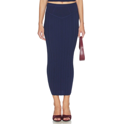 fleur du mal THREE WAY RIB 半身裙 revolve小众新款