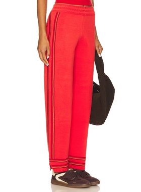 [春节穿搭]Nagnata MOTLEY2.0运动长裤红色运动复古风 REVOLVE