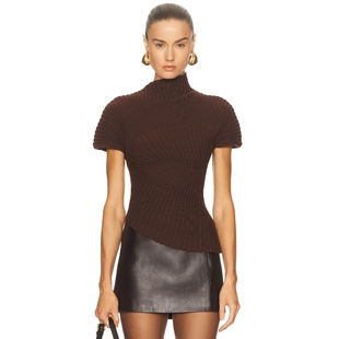 Gaia 性感REVOLVE小众新款 ANNEMIE 棕色 上装 Cult