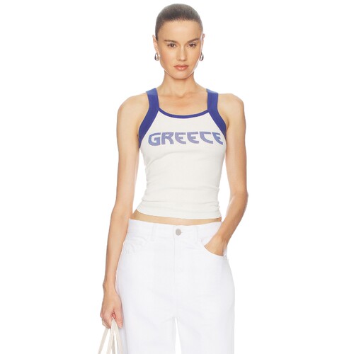 Made Some Sportswear白色上装印花辣妹风早秋新品背心REVOLVE
