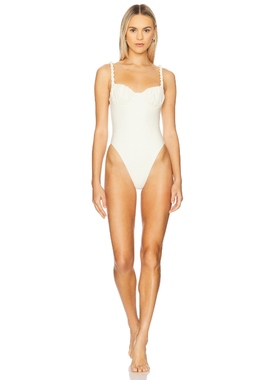 LPA MIRABELLE 一件式泳装 象牙白 y2k辣妹风REVOLVE新款