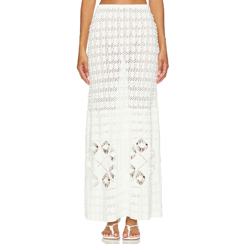 Tularosa JAGGER 针织半身裙 白色REVOLVE小众新款