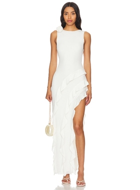 AFRM AIRESS 裙子白色REVOLVE小众新款