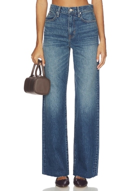 SLVRLAKE GRACE 阔腿 蓝色 美式复古风REVOLVE小众新款