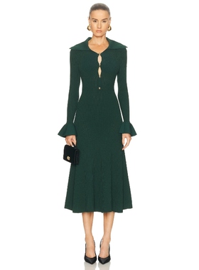 self-portrait 裙子 绿色REVOLVE小众新款